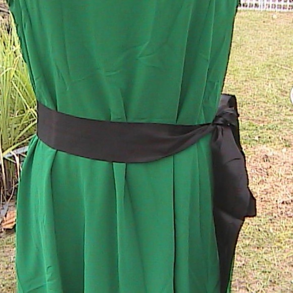 Green Sleeveless Summer Chiffon Casual Maxi Dress - Picture 4 of 8
